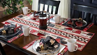 How to Make a Pinwheel Stripe Table Runner | a Shabby Fabrics Tutorial + FREE Pattern