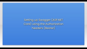 Setting up Swagger (ASP.NET Core) using the Authorization headers (Bearer)