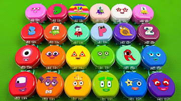 Numberblocks & Alphablocks – Surprised Catch All Clay With Mini Suitcase Coloring! Satisfying ASMR