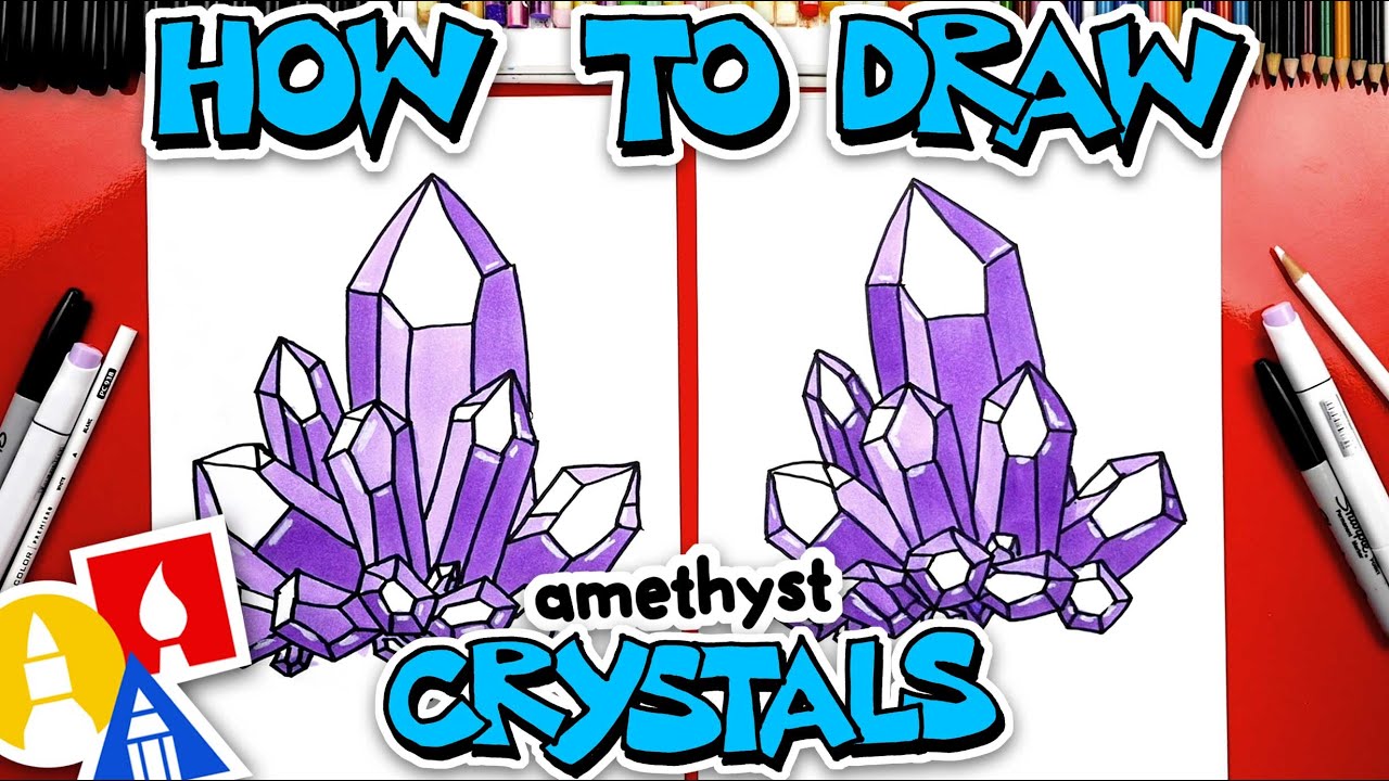 How To Draw Amethyst Crystals 