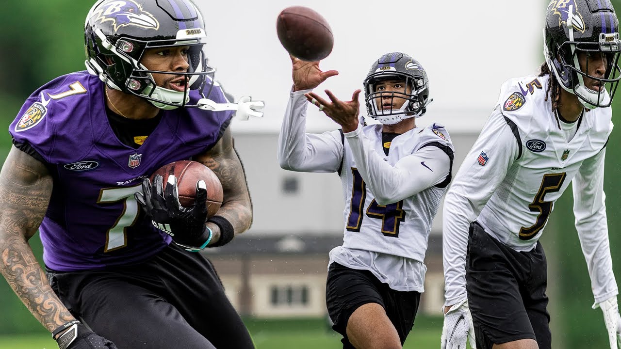 Baltimore Ravens OTA Highlights - Rashod Bateman, Kyle Hamilton ...