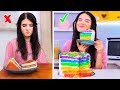 8 DIY Rainbow Food vs Real Food Challenge!