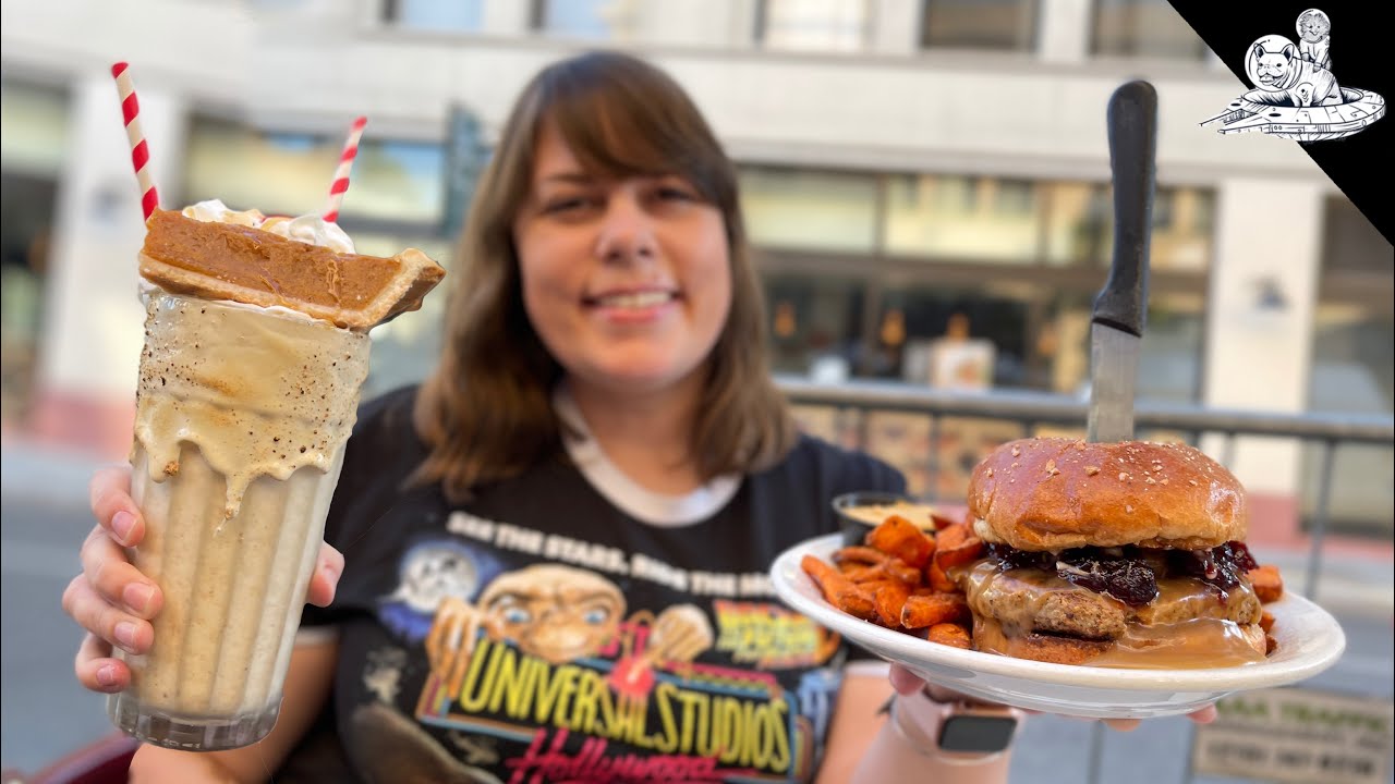 INSANE Thanksgiving Burger & Pumpkin Pie Shake @ Slaters 50/50