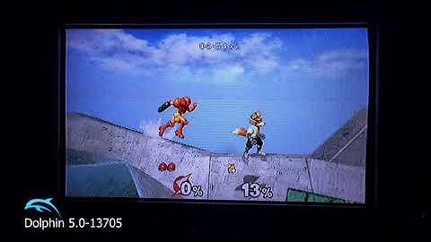 Super Smash Brothers Melee (20xx) |Wii vs Dolphin in Widescreen on a CRT TV *watch in 60 fps*