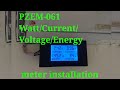 PZEM-061 Watt/current/voltage/energy meter installation