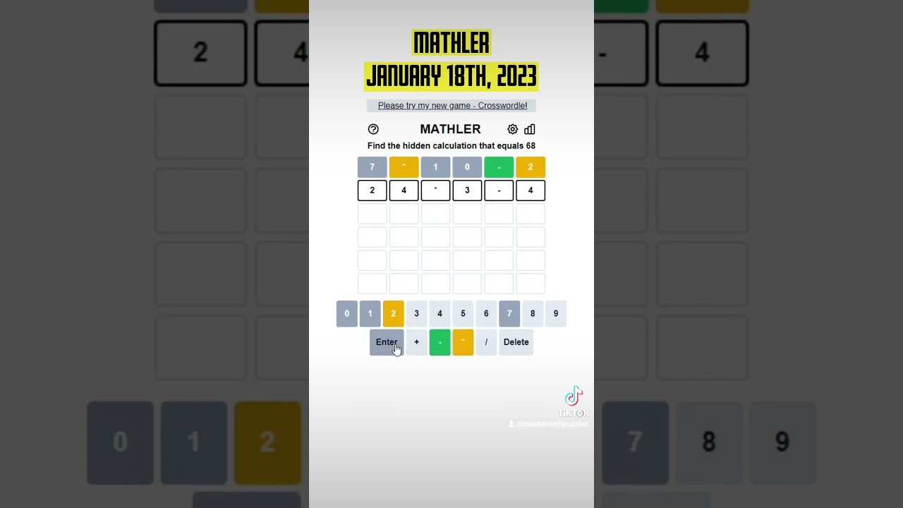 mathler - do you have go to tricks