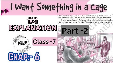 Class-7 || I Want Something in a Cage🐦 | chap- 6 | part - 2 | Detail Explanation |  An alien hand📕