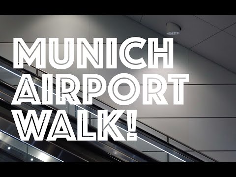 4K Airport Tour : Munich Airport Terminal 2 Virtual Tour Flughafen München Germany Walk 200