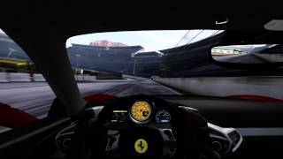 Ferrari around NASCAR track