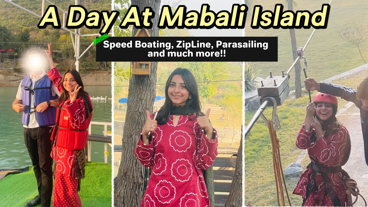 Rode the Zipline first time in Mabali Island |Scariest thing to experience |Speed boating!! 