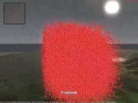 1 million GPU particle test