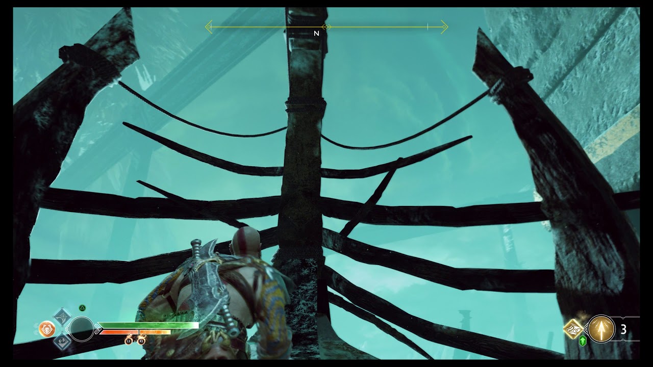 God of War - Escape From Helheim: Use the Ship, Raise Sails, Burn Hel Bramble, Loose Sails (2018)