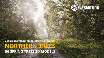 New Evermotion 3D Trees Collection for Arch-viz - Archmodels vol. 283