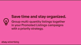 eBay Advertising Quick Tips Multi-Quantity Listings