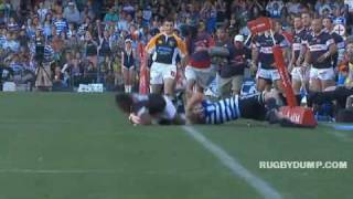 Duane Vermeulen smashed by Andries Strauss then catches Lwazi Duane Vermeulen smashed by Andries Strauss then catches Lwazi