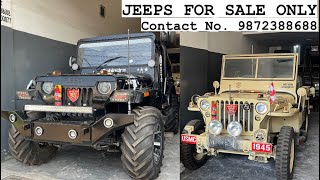 WILLY JEEPS FOR SALE💰AT CHEAP PRICE|| ALL ORIGINAL MODIFIED JEEPS || TOYATA ENGINE|| 4×4…