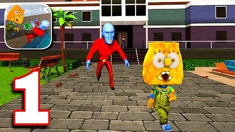 Scary Neighbor Sponge Secret Gameplay Walkthrough Part 1