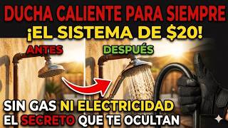 El Sistema de $20 que Da Agua Caliente para la Ducha Sin Gas Ni Electricidad... No lo Creerás