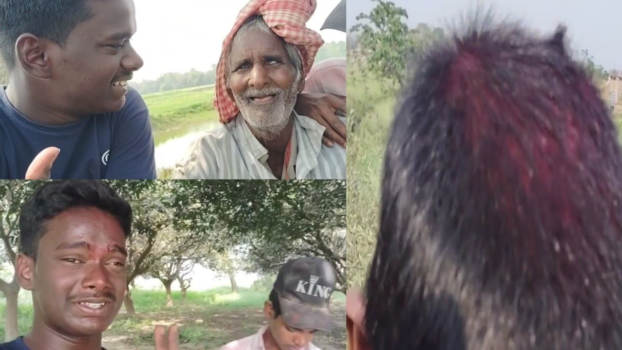 अंकल जी से बात करने के बाद अचानक से खून चेहरे और बाल पर से 