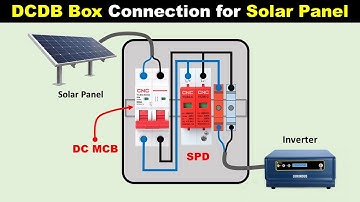 dcdb box connection for solar panel | dcdb connection diagram @ElectricalWiringSchool