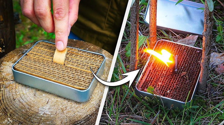 How to Make a DIY Stove in 5 Minutes in Extreme Conditions