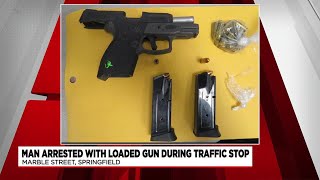 Man arrested with loaded gun during traffic stop