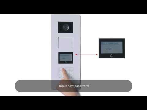 How to active public password for keypad outdoor station