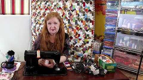 Crumb quilting with Calculator tape - The String and Crumb series