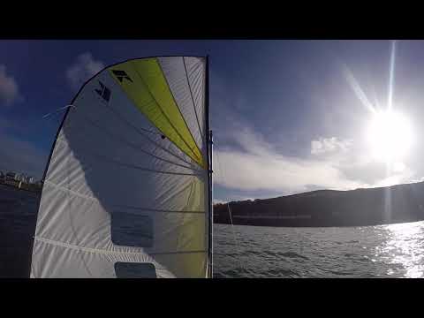 Kayak sailing maiden Voyage "Kayaksailor".