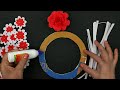 Beautiful ! Wall decor hanging paper craft easy idea | Easy paper flower in just 5-minute crafts