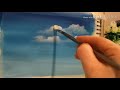 كيفية رسم الغيوم بالالوان الاكريليكHow to paint clouds with acrylic colors