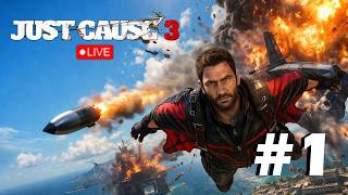 Just Cause 3 LIVE | Part - 1 | Rico Rodriguez Chaos Begins in Medici Island! | #nadegaming