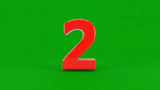 3 2 1 Green Screen Countdown | Countdown Green Screen Timer Overlay