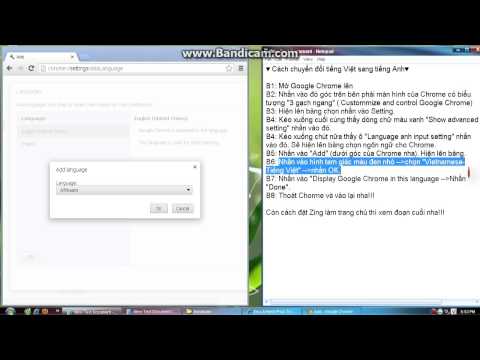 Video Chuyển từ tiếng Anh sang Tiếng Việt trong Google Chrome - youtube