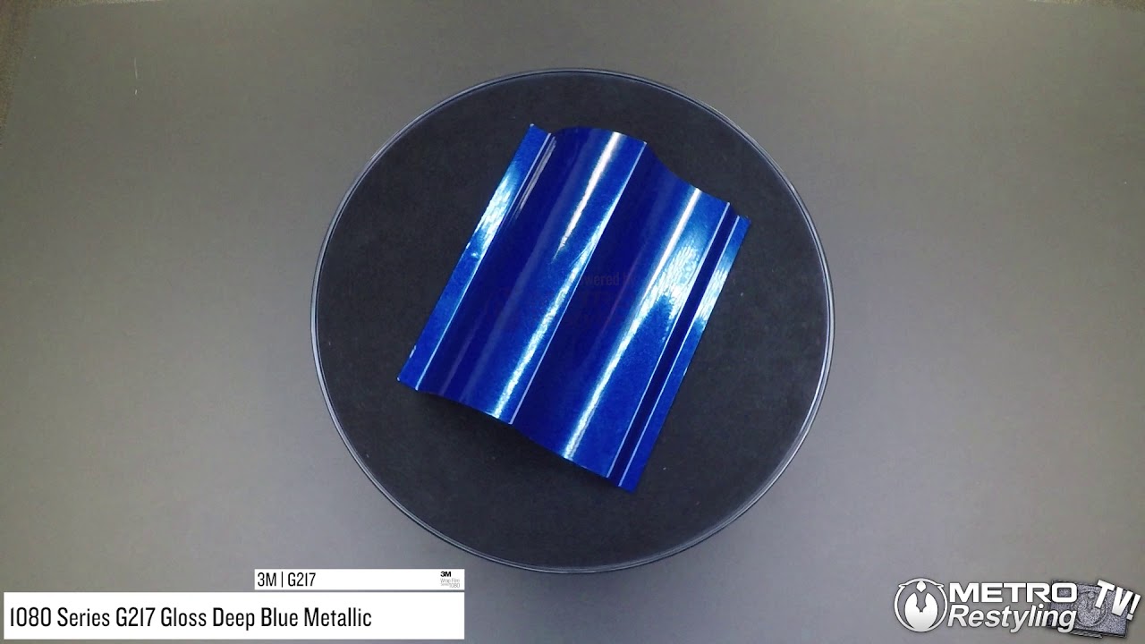 3M 1080/2080 Vinyl Film Car Wrap Series | Gloss Cosmic Blue | G377 | (5ft x  1ft (5 Sq/ft)) w/Free Instawraps Pro-Wrapping Glove
