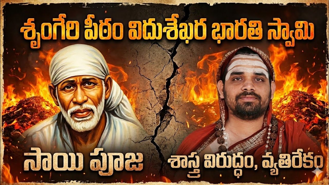 సాయి పూజ శాస్త్ర విరుద్ధమ్,శృంగేరి పీఠం విదుశేఖర భారతి స్వామి సంచలన వ్యాఖ్యలు!||Pranavashakthi 