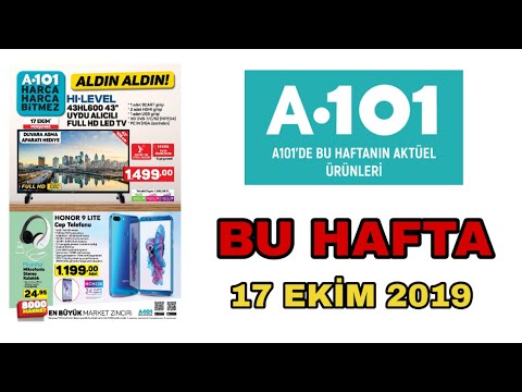 A101 17 EKİM 2019 AKTÜEL ÜRÜNLERİ TAM LİSTE