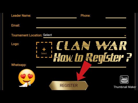 Clan War Registration In Full Detail How To Register Garena Free Fire Youtube