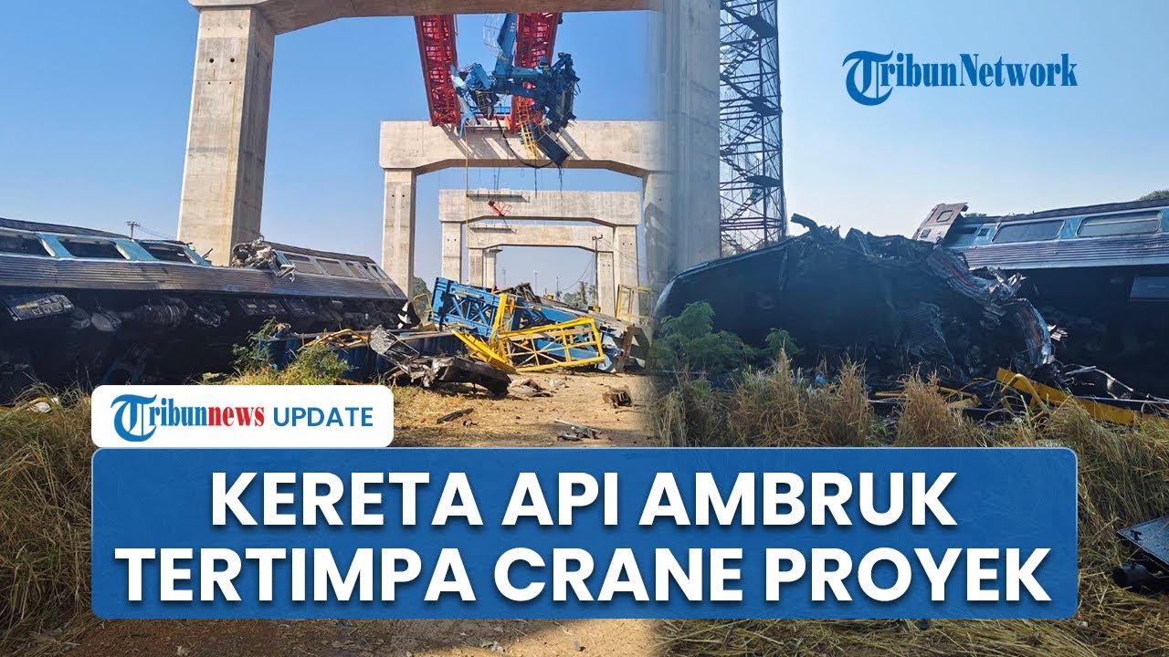 Kecelakaan Maut Kereta Api Tertimpa Crane Konstruksi di Thailand 22 Orang Meninggal Dunia