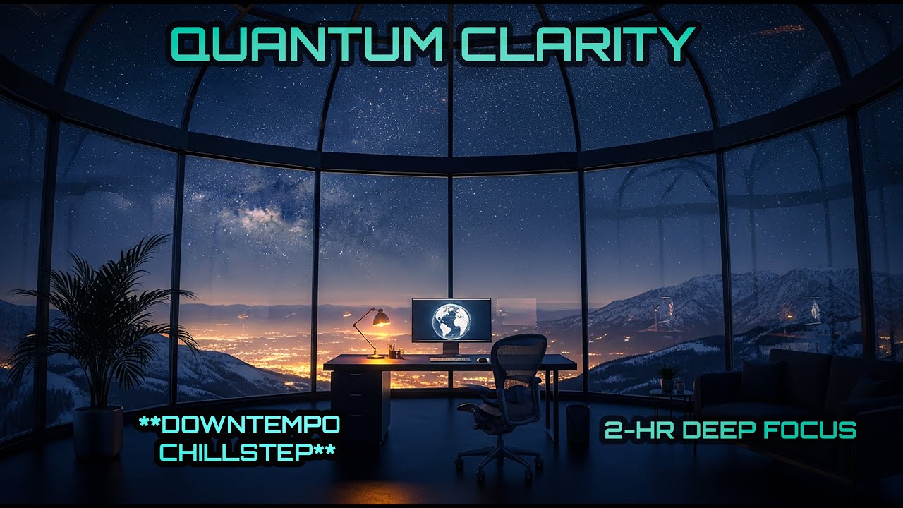 Quantum Clarity: Pure Focus & Uninterrupted Flow  Downtempo Electronica & Chillstep for Study & Work