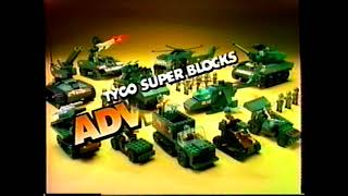 Tyco Super Blocks Adventure Military Commercial - 1987