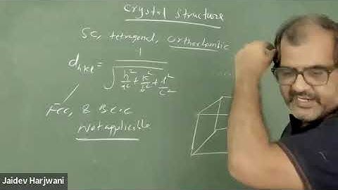 Solid State Physics: Crystal Structure Lecture 4