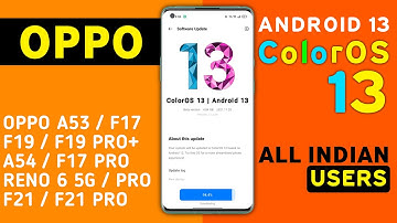 Oppo ColorOS 13 Android 13 Update | color OS 13 Device List | Oppo Reno 6 5G,A53,A52,F15,F17/Pro,F19