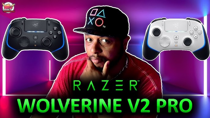 Controle Razer Wolverine V2 Pro para PS5 / PC - Preto (RZ06