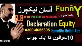 Declaration 1877 Urdu Suit India Pakistan | Specific Relief Act Equity LLb note pdf | Bhutta Academe screenshot 1