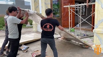 QUÁ TRÌNH LẮP RÁP CỔNG NHÔM ĐÚC TẠI BIÊN HOÀ | NHÔM ĐÚC HOÀNG GIA