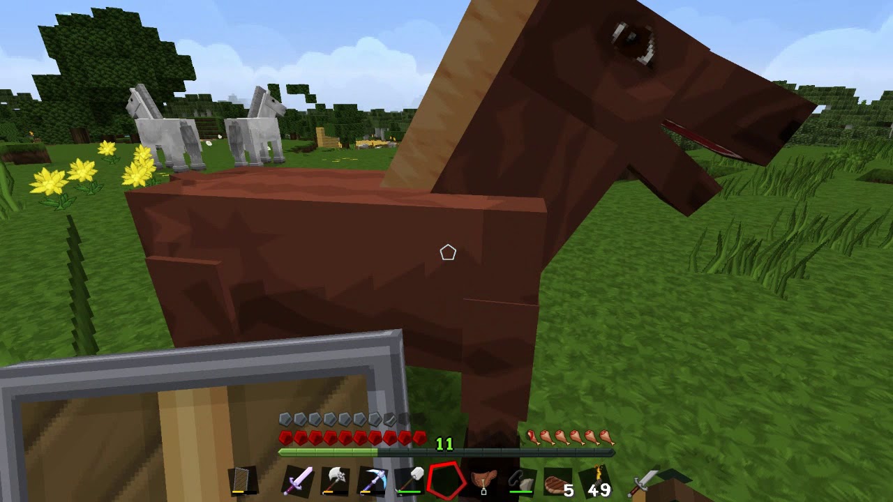 Minecraft Tutorial EP:19 - How to tame horses - YouTube