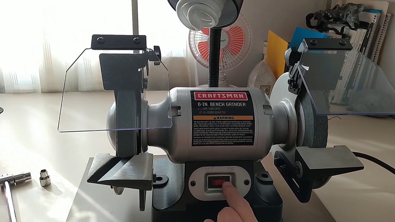 Esmeril de banco Craftsman - YouTube