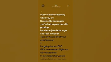 Arctic Monkeys: 505 (Speed Up) | #Lyrics