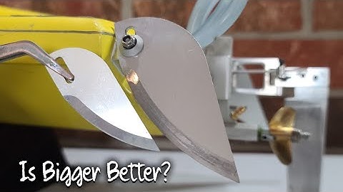 How Big Is To BIg, Rc Boat Turn Fin Size Tested